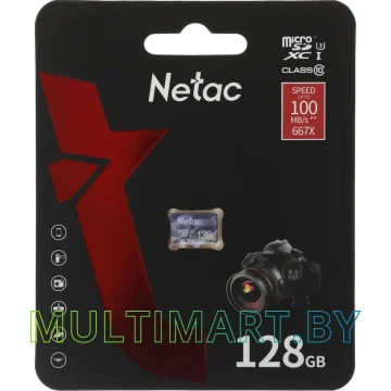 Карта памяти Netac P500 Ultra microSDXC 128GB (NT02P500ULT-128G-S)